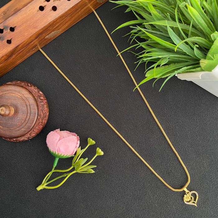 GOLD PLATED DOLLER CHAIN(24 inch)